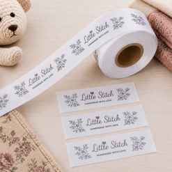 25mm Washable Custom Clothing Labels – Single Colour