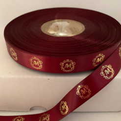 Metallic Print Logos & Text On Ribbon