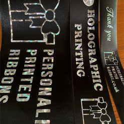 Metallic Print Logos & Text On Ribbon