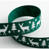 Christmas Tree & Stag Grosgrain Ribbon
