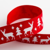 Christmas Tree & Stag Grosgrain Ribbon