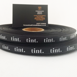 Black Logo Printed Ribbon