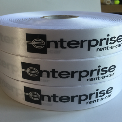 White Logo Printed Ribbon