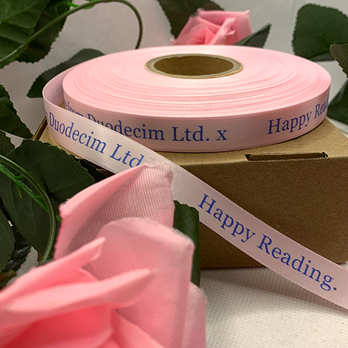 Baby Pink Personalised Ribbon – Custom Printed Satin Ribbon - Image 6