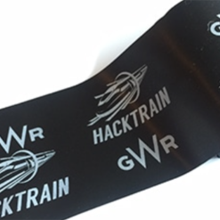 Black Logo Printed Ribbon