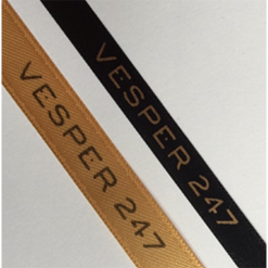 Black Logo Printed Ribbon