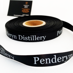 Black Logo Printed Ribbon