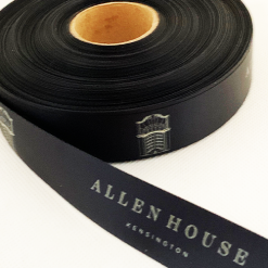 Black Logo Printed Ribbon