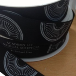 Black Logo Printed Ribbon
