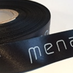 Black Logo Printed Ribbon