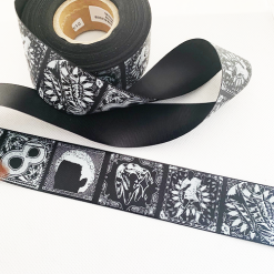 Black Logo Printed Ribbon