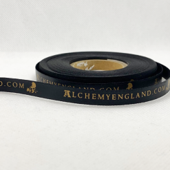 Black Logo Printed Ribbon