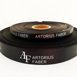 Black Logo Printed Ribbon