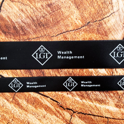 Black Logo Printed Ribbon