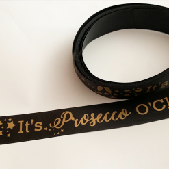 Black Logo Printed Ribbon