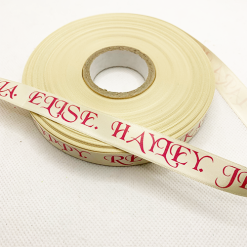 Cream Logo Printed Ribbon