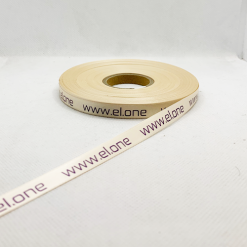 Cream Logo Printed Ribbon