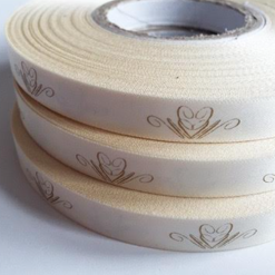 Cream Logo Printed Ribbon