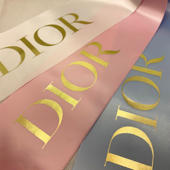 Metallic Print Logos & Text On Ribbon