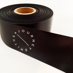 Black Logo Printed Ribbon