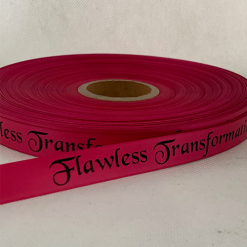 Magenta Logo Printed Ribbon