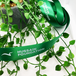 Emerald Green Logo Printed Ribbon
