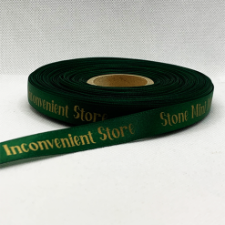 Forest Green Logo Printed Ribbon