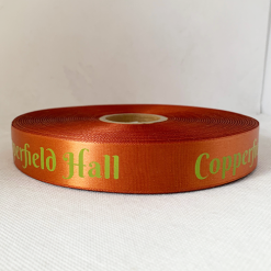 Logo Printed Onto A Copper Ribbon