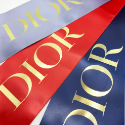 Metallic Print Logos & Text On Ribbon