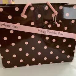 Pink Logo Printed Ribbon