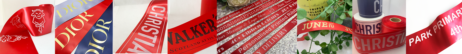 Red Logo Printed Ribbons