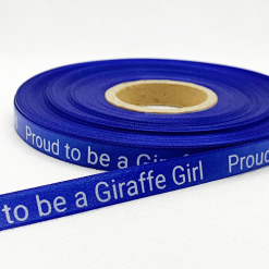 Royal Blue Logo Printed Ribbon