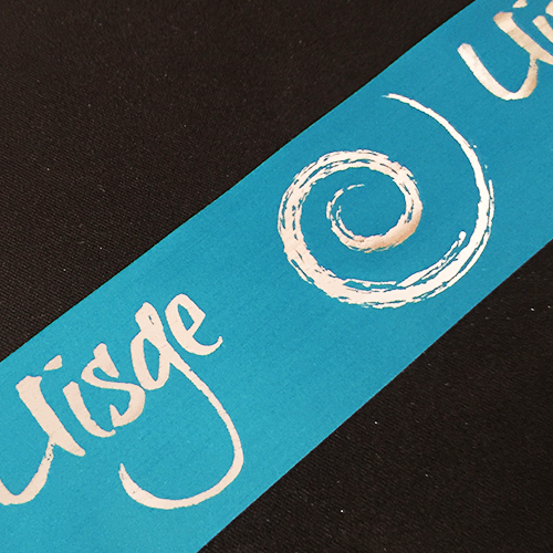 Turquoise Personalised Ribbon – Custom Printed Satin Ribbon - Image 10