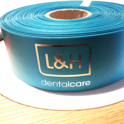 Turquoise Logo Printed Ribbon