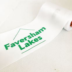 White Logo Printed Ribbon
