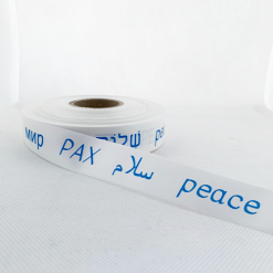 White Logo Printed Ribbon