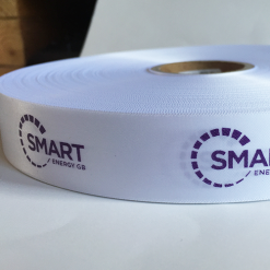 White Logo Printed Ribbon