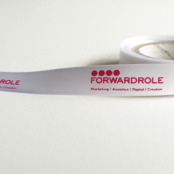 White Logo Printed Ribbon