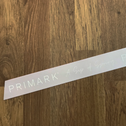 White Logo Printed Ribbon