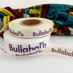 White Logo Printed Ribbon