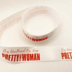 White Logo Printed Ribbon