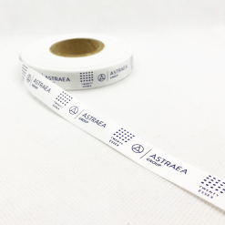 Bright White Logo Printed Ribbon