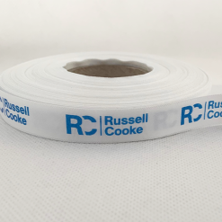 Bright White Logo Printed Ribbon