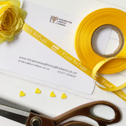 Logo Printed Yellow Ribbon