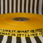 Yellow Logo Printed Ribbon