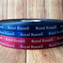 Navy Blue Logo Printed Ribbon