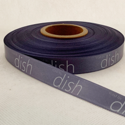 Dark Grey Logo Printed Ribbon