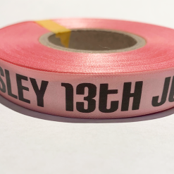 Pink Logo Printed Ribbon