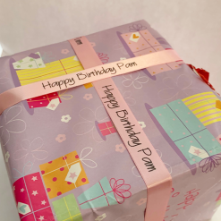 Pink Logo Printed Ribbon