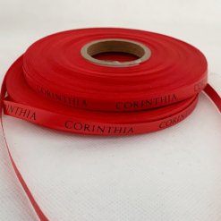 Red Logo Printed Ribbon